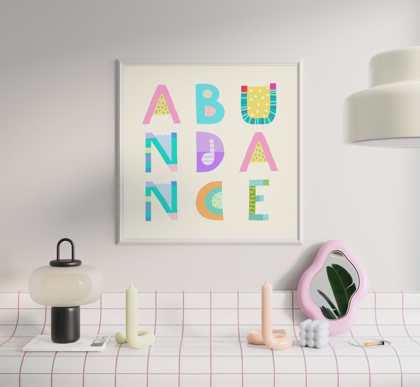Abundance Poster (Cream White) – Pick Pop Prints