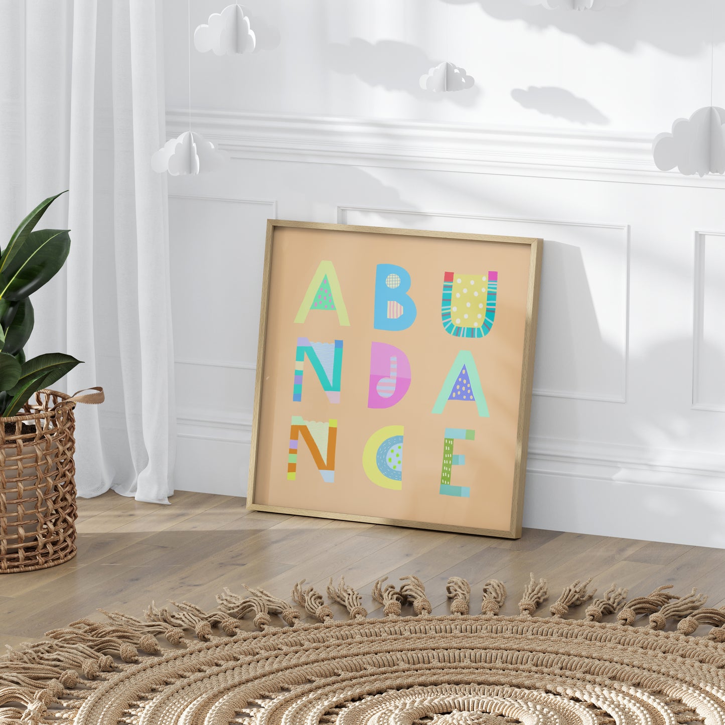 Abundance Poster (Peach Beige) – Pick Pop Prints