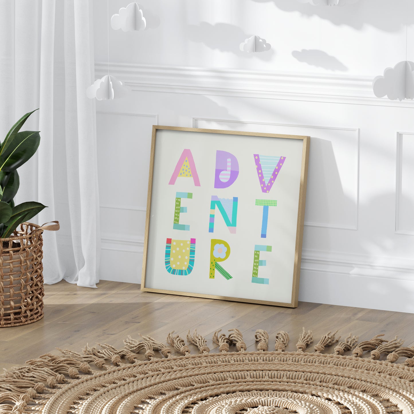 Adventure Poster (Cream White) - Pick Pop Prints