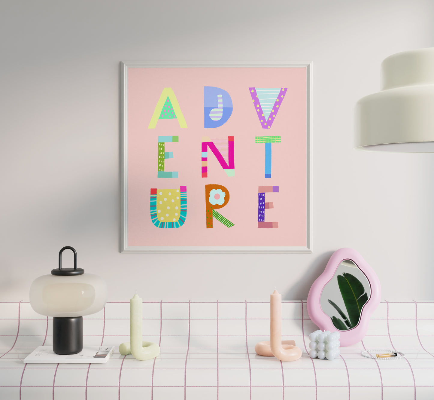 Adventure Poster (Soft Pink) – Pick Pop Prints