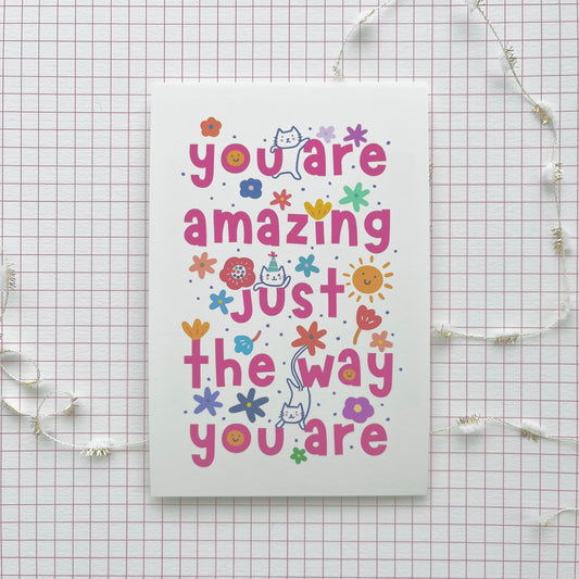 You Are Amazing (Pink) - Postcard