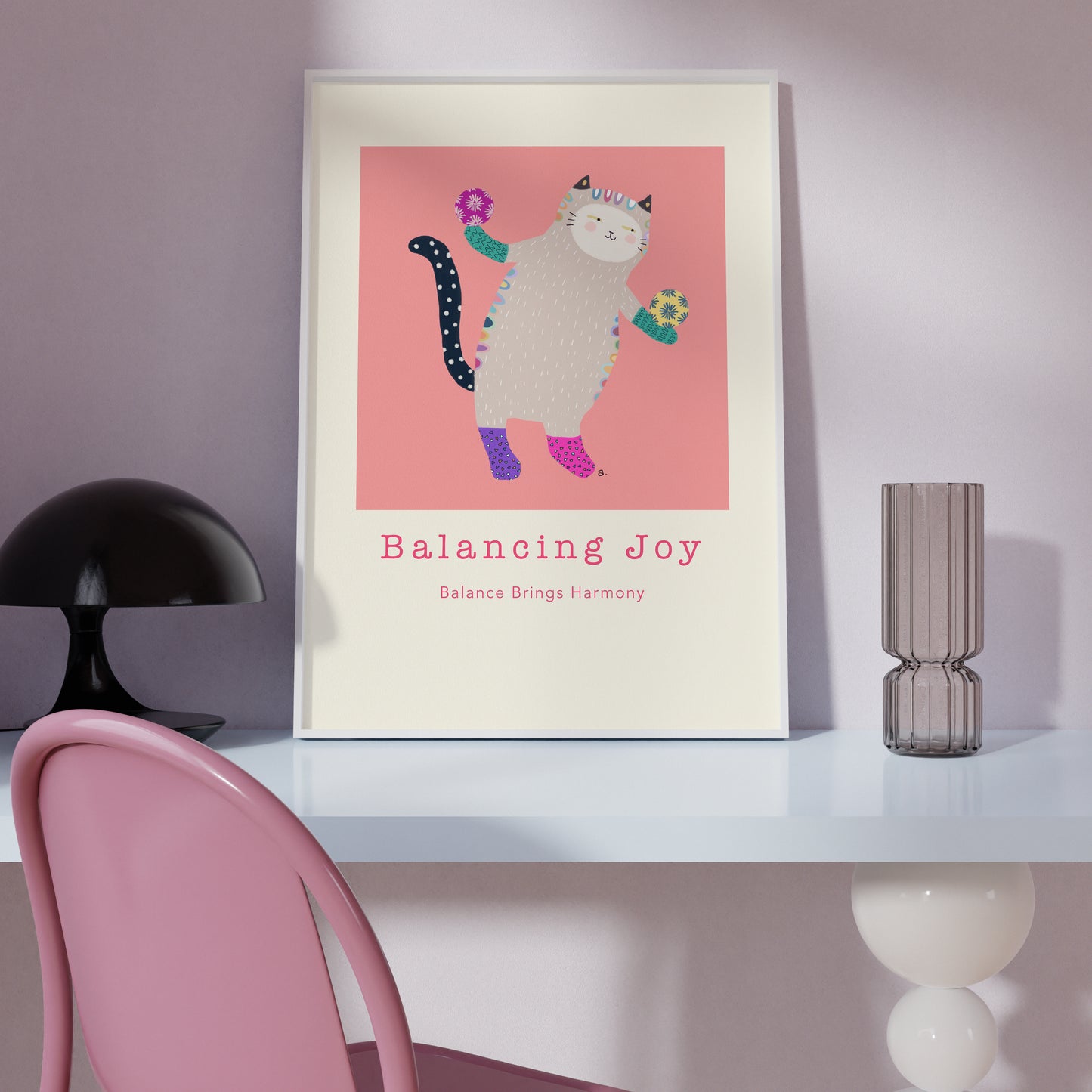 Balancing Joy - Portrait Poster