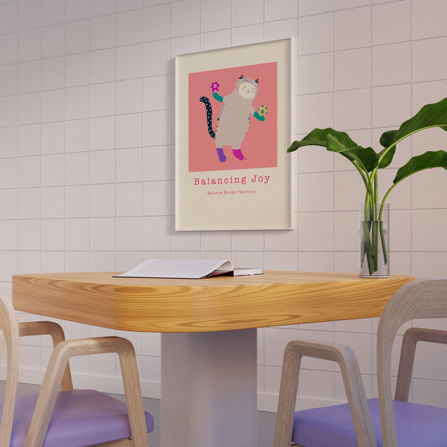 Balancing Joy - Portrait Poster