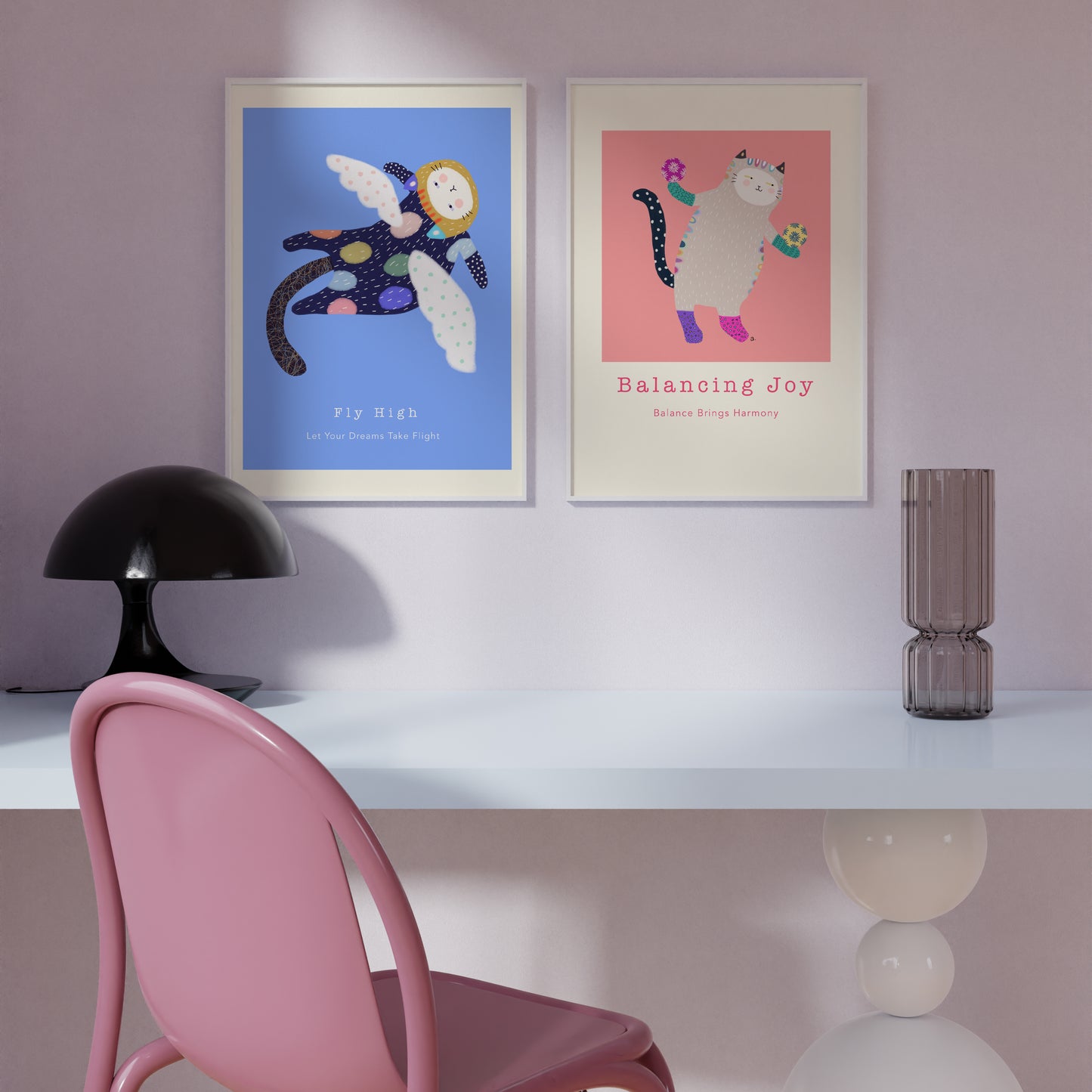 Balancing Joy - Portrait Poster