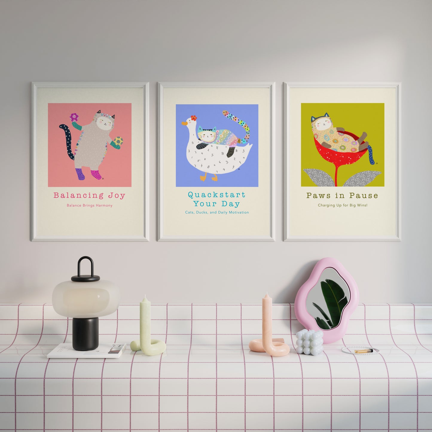 Balancing Joy - Portrait Poster