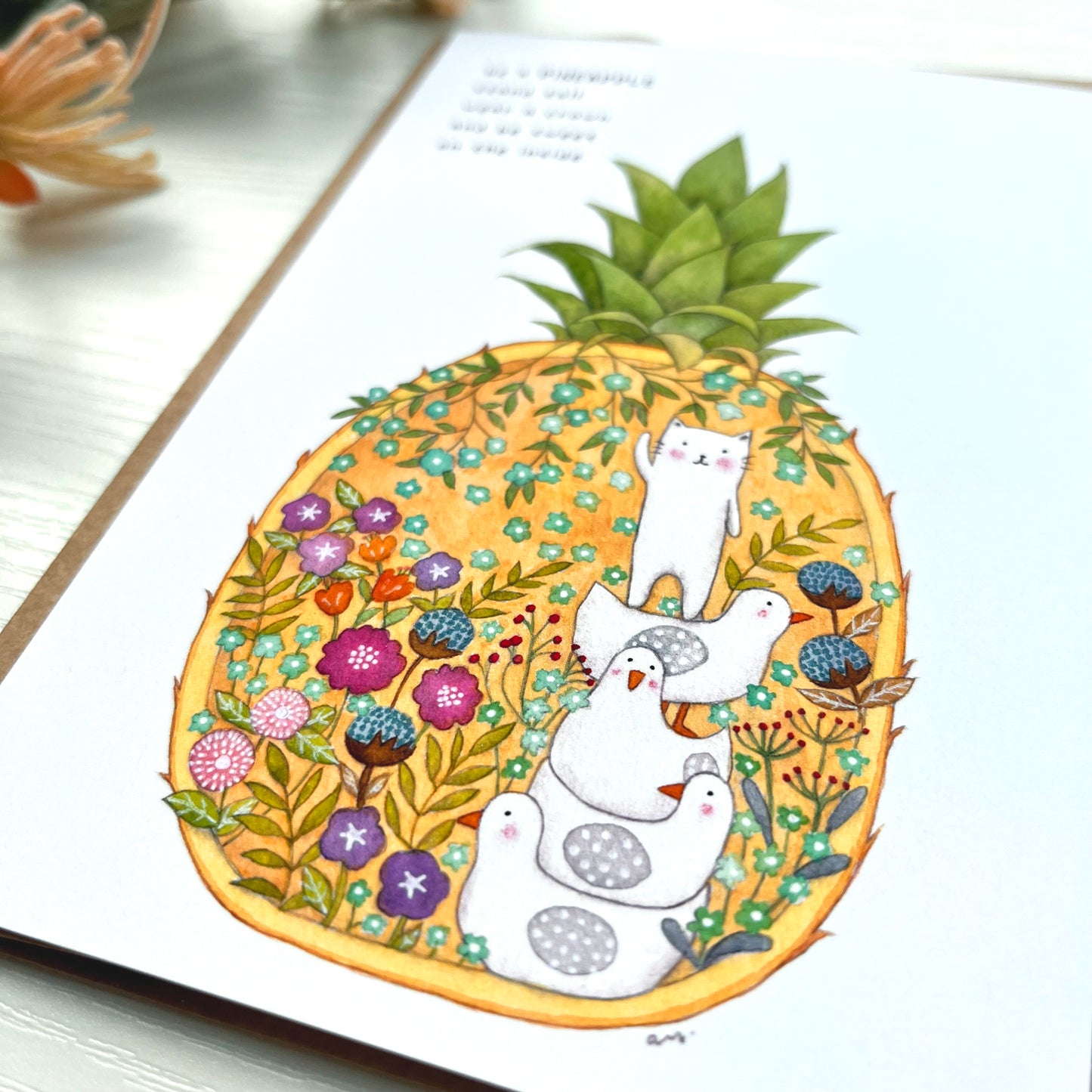 Be a Pineapple - Postcard