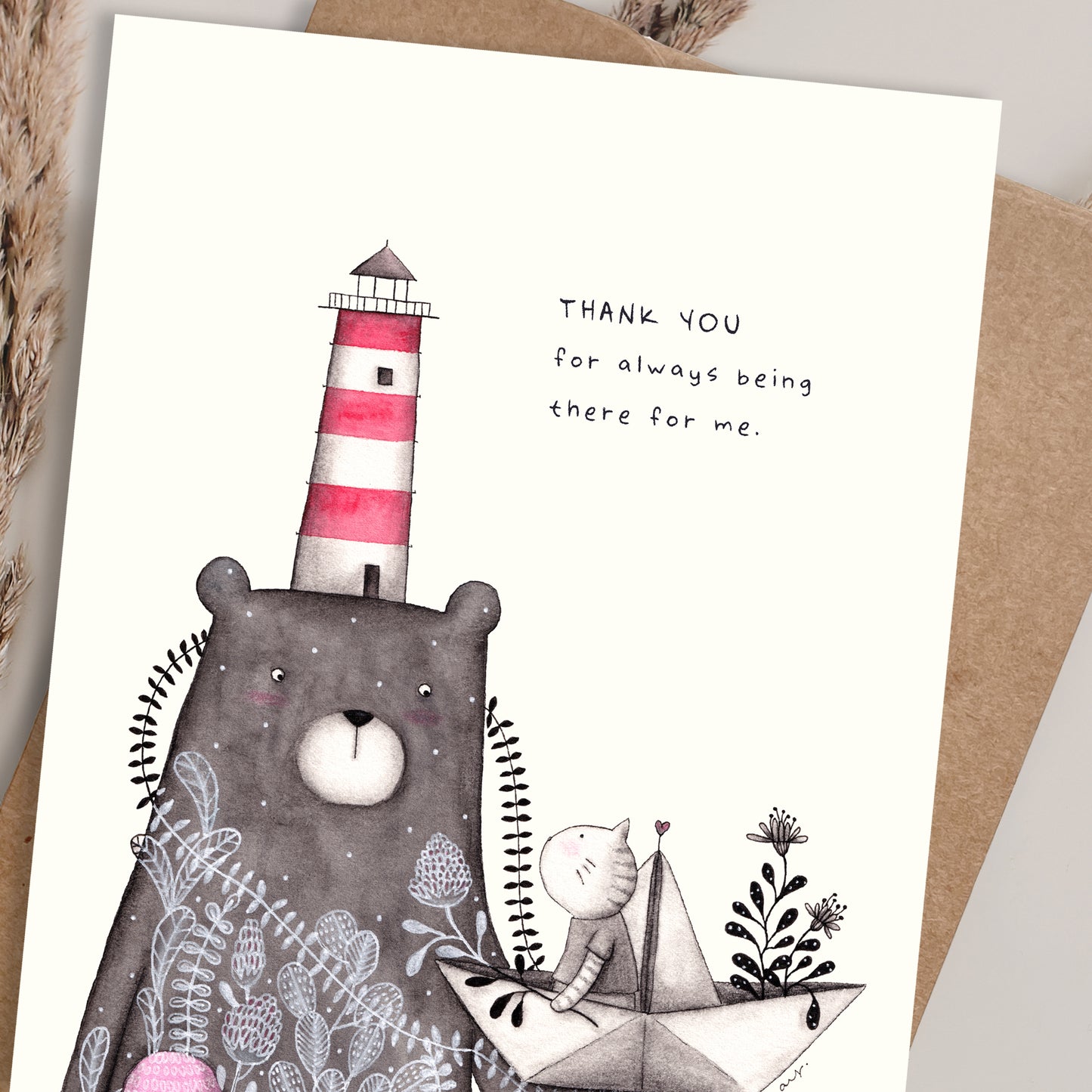 Being There for Me - Postcard