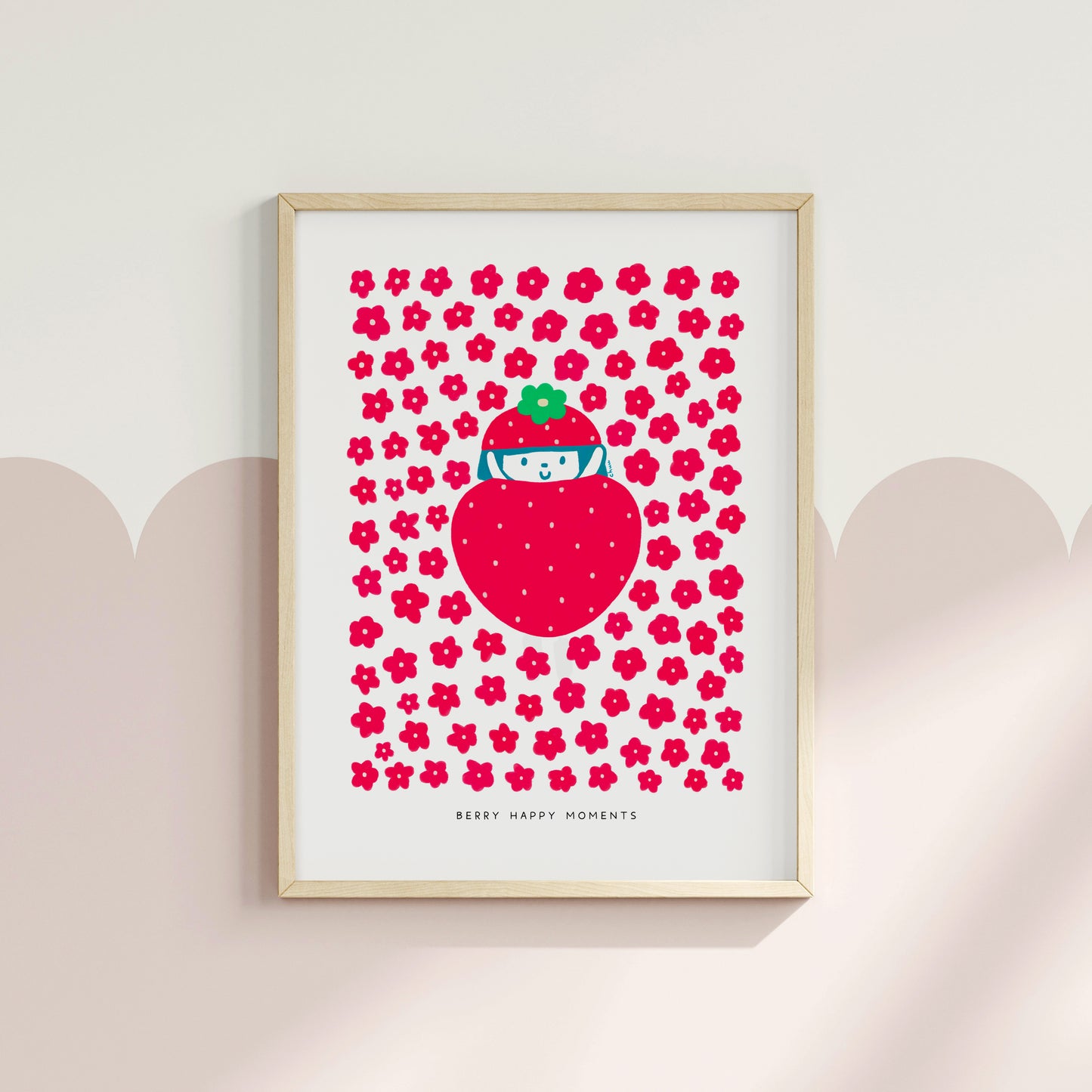 Berry Happy Moments Poster | Whimsical and Vibrant Art