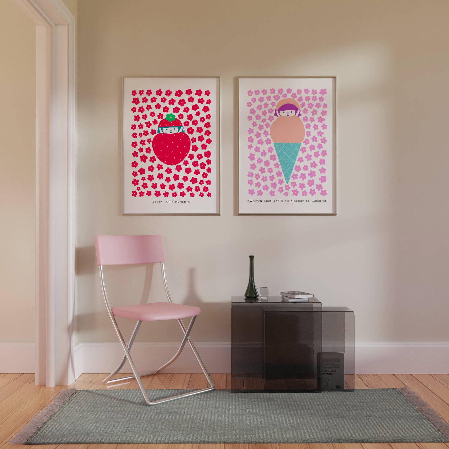 Berry Happy Moments Poster | Whimsical and Vibrant Art