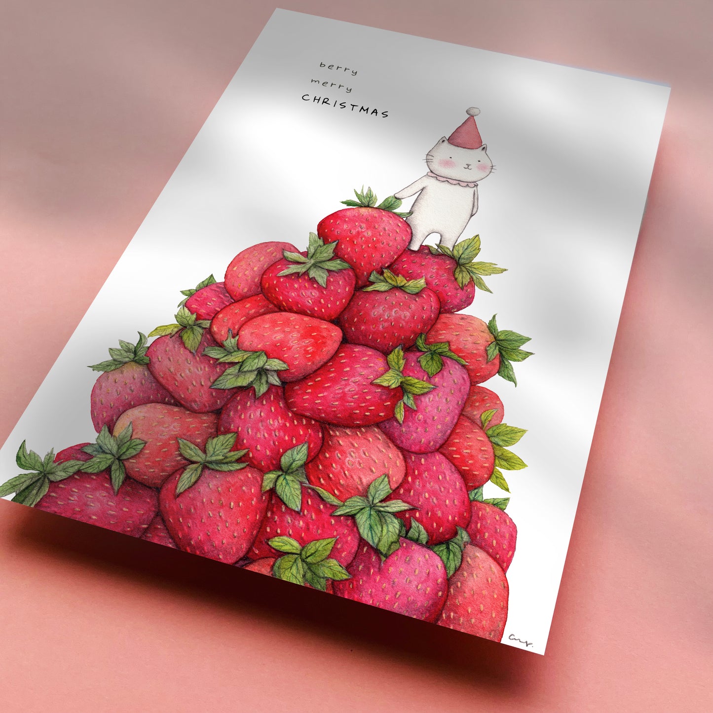 berry Christmas - Postcard