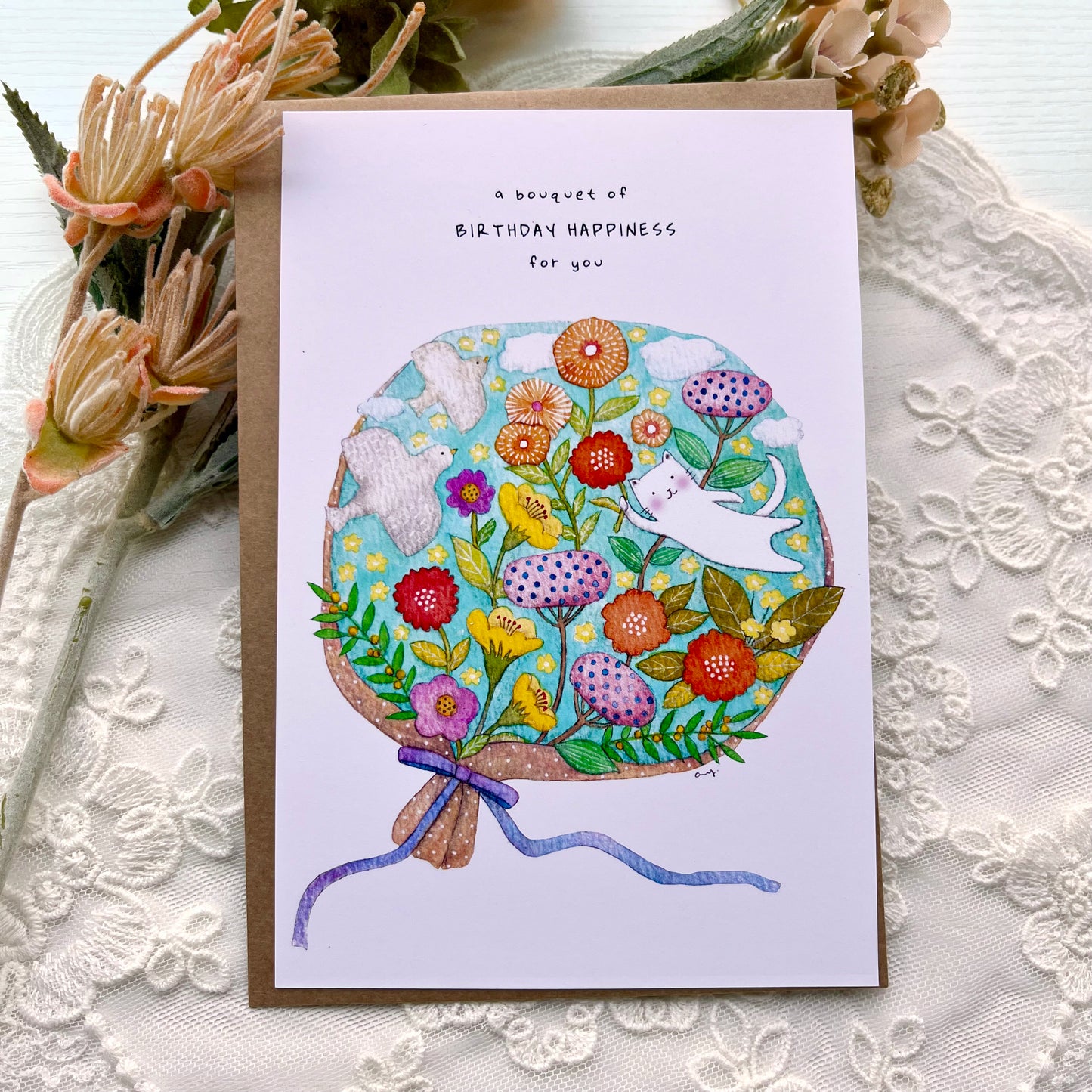 Gratitude Bouquet - Postcard