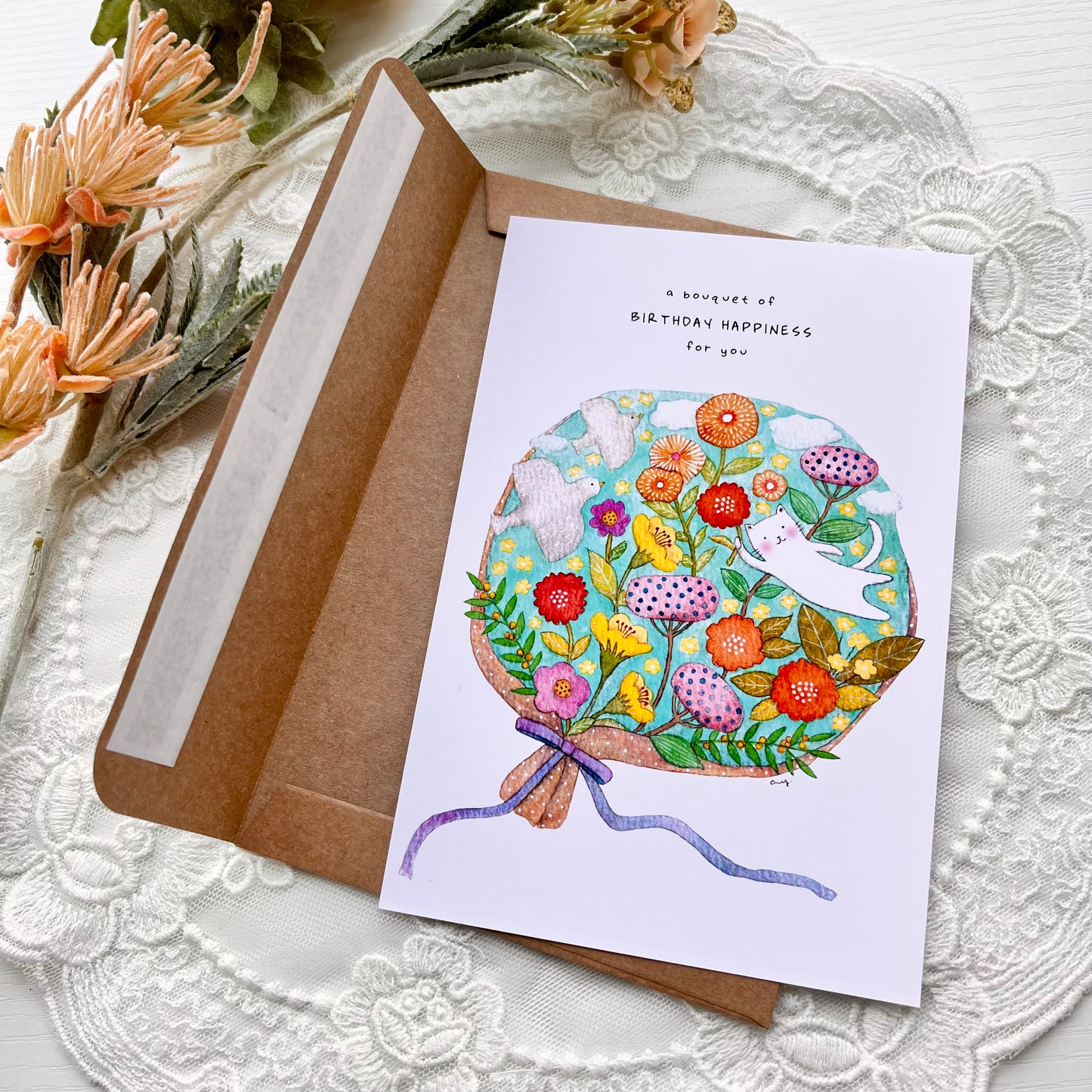 Gratitude Bouquet - Postcard