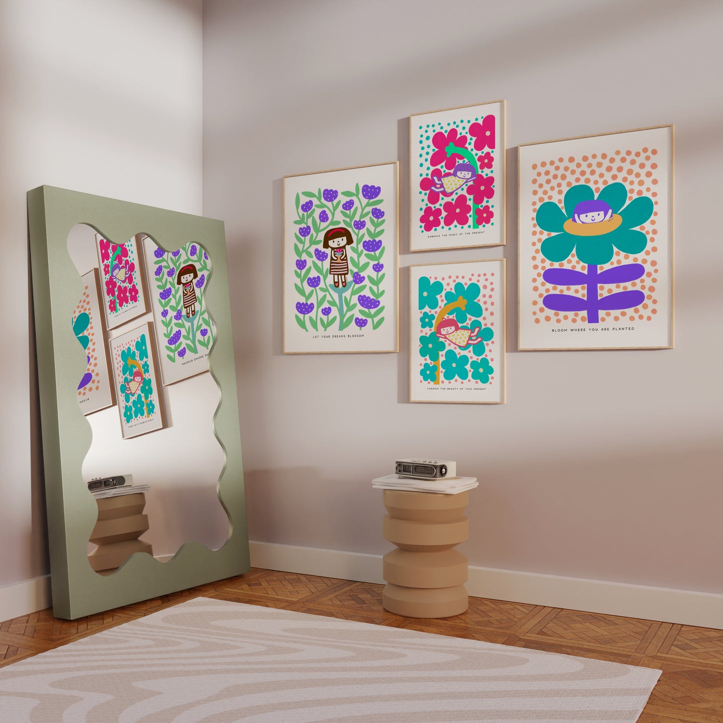 Bloom Where You Are Planted Poster | Inspirational and Vibrant Art