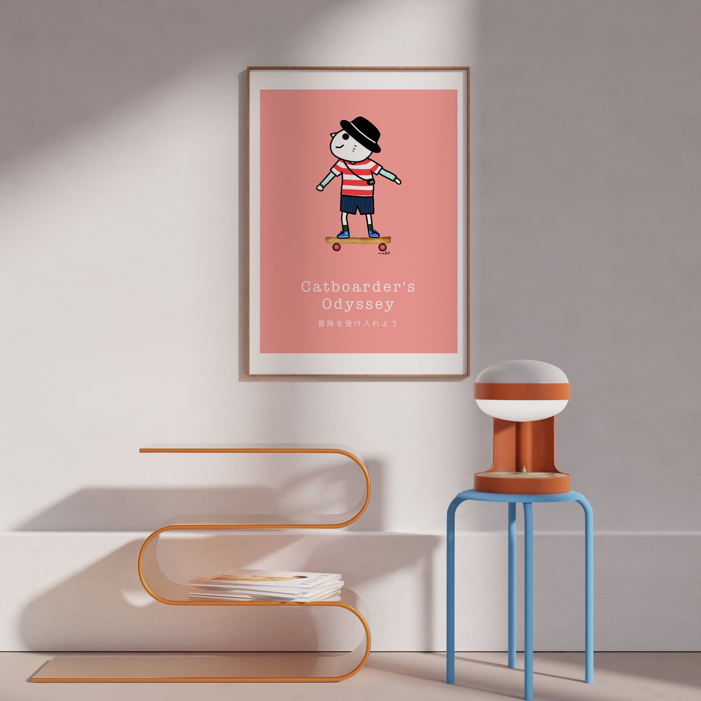 Catboarder - Portrait Poster