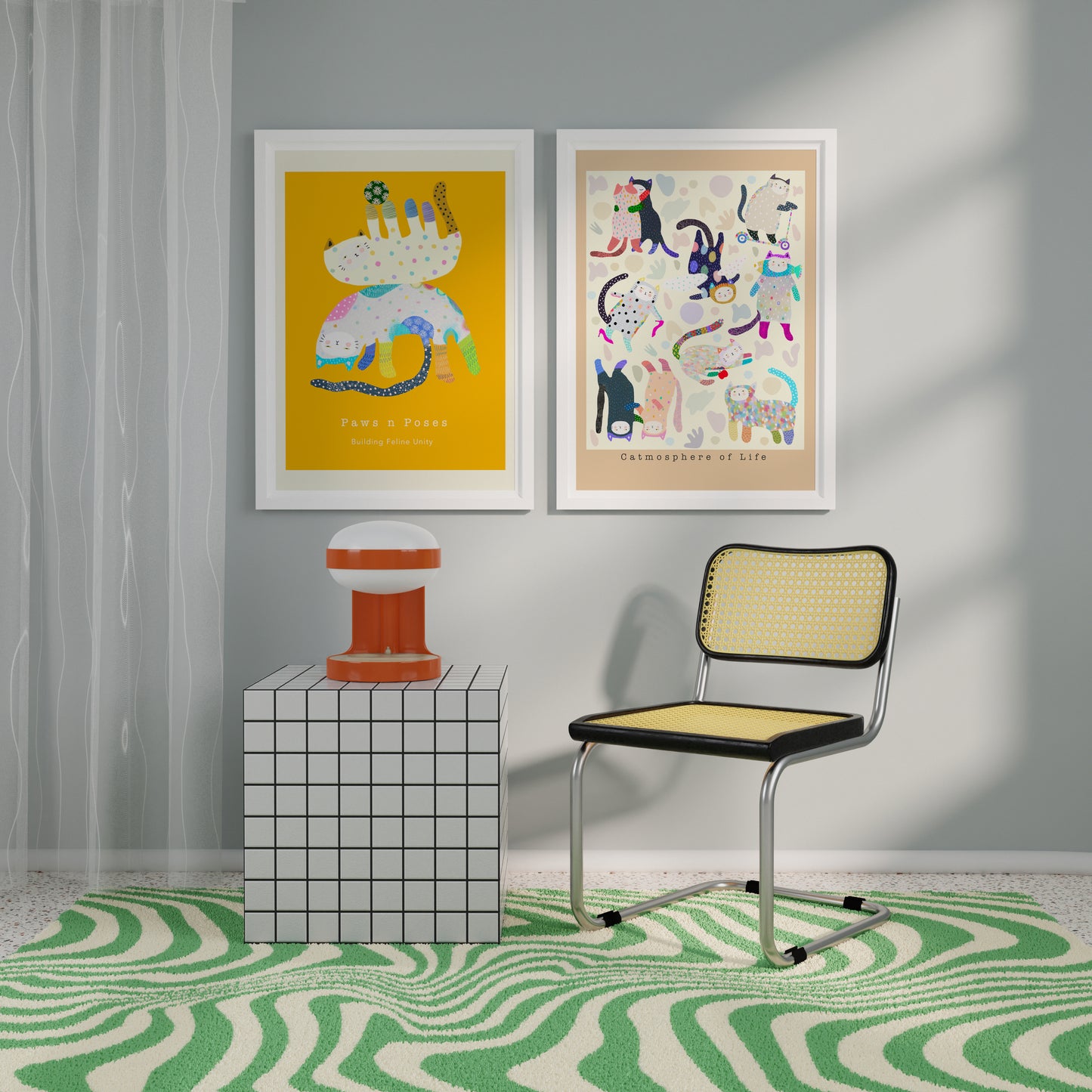 Catmosphere of Life - Portrait Poster