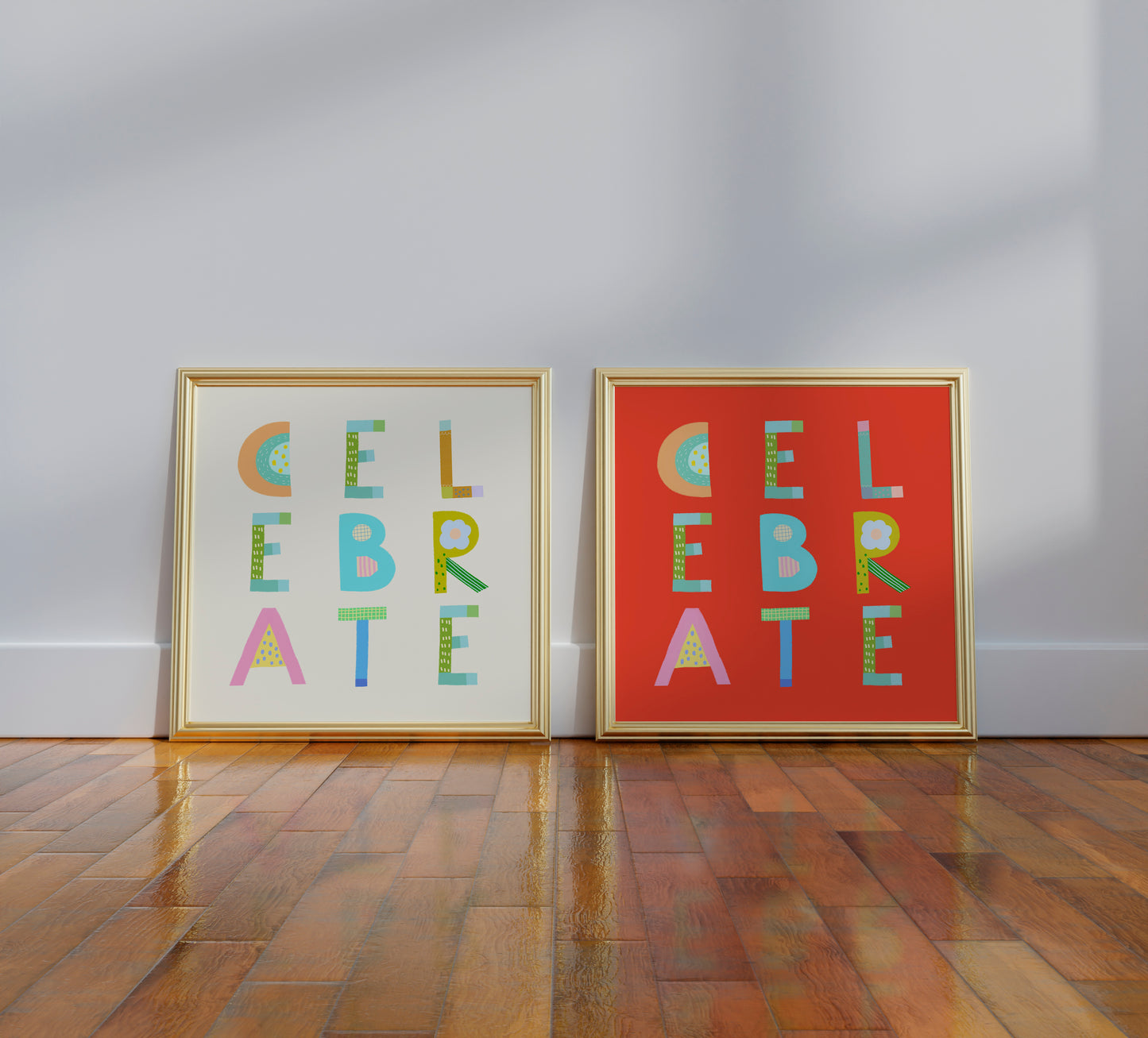 Celebrate Poster (Cream White) – Pick Pop Prints