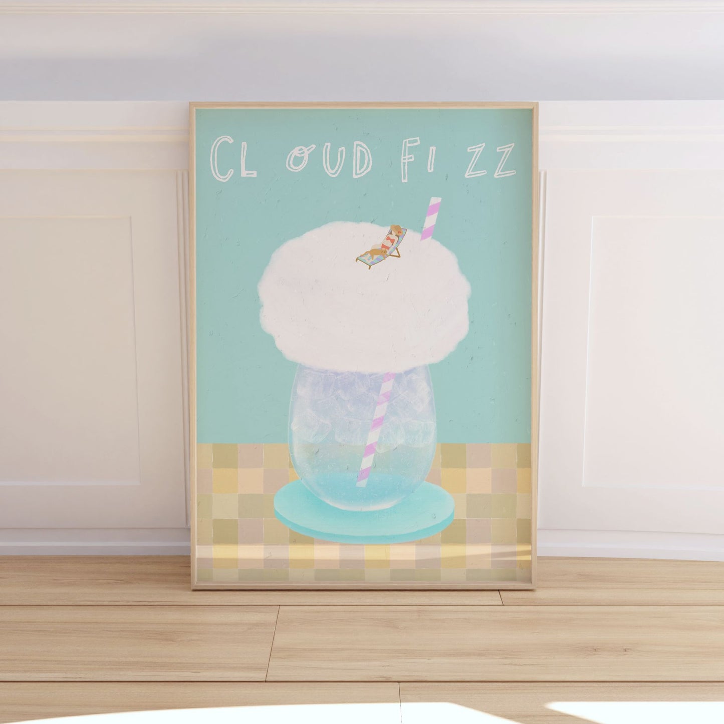 Cloud Fizz Poster Minimal Style Mockup Image 01