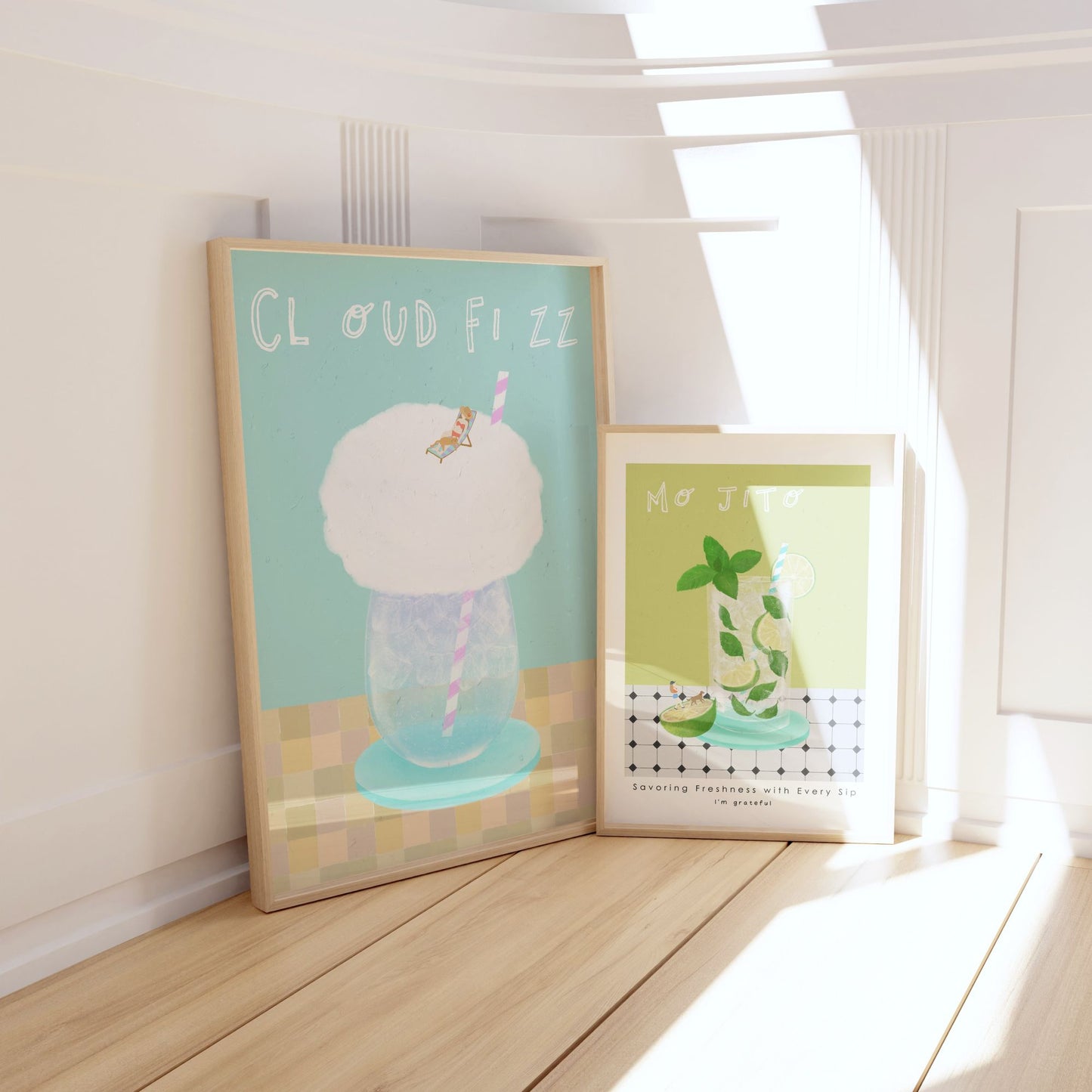 Cloud Fizz Poster Minimal Style Mockup Image 03