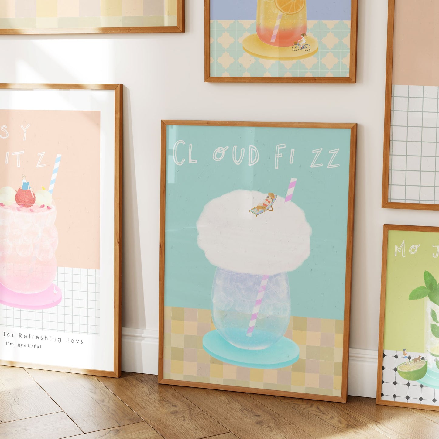 Cloud Fizz Poster Minimal Style Mockup Image 04