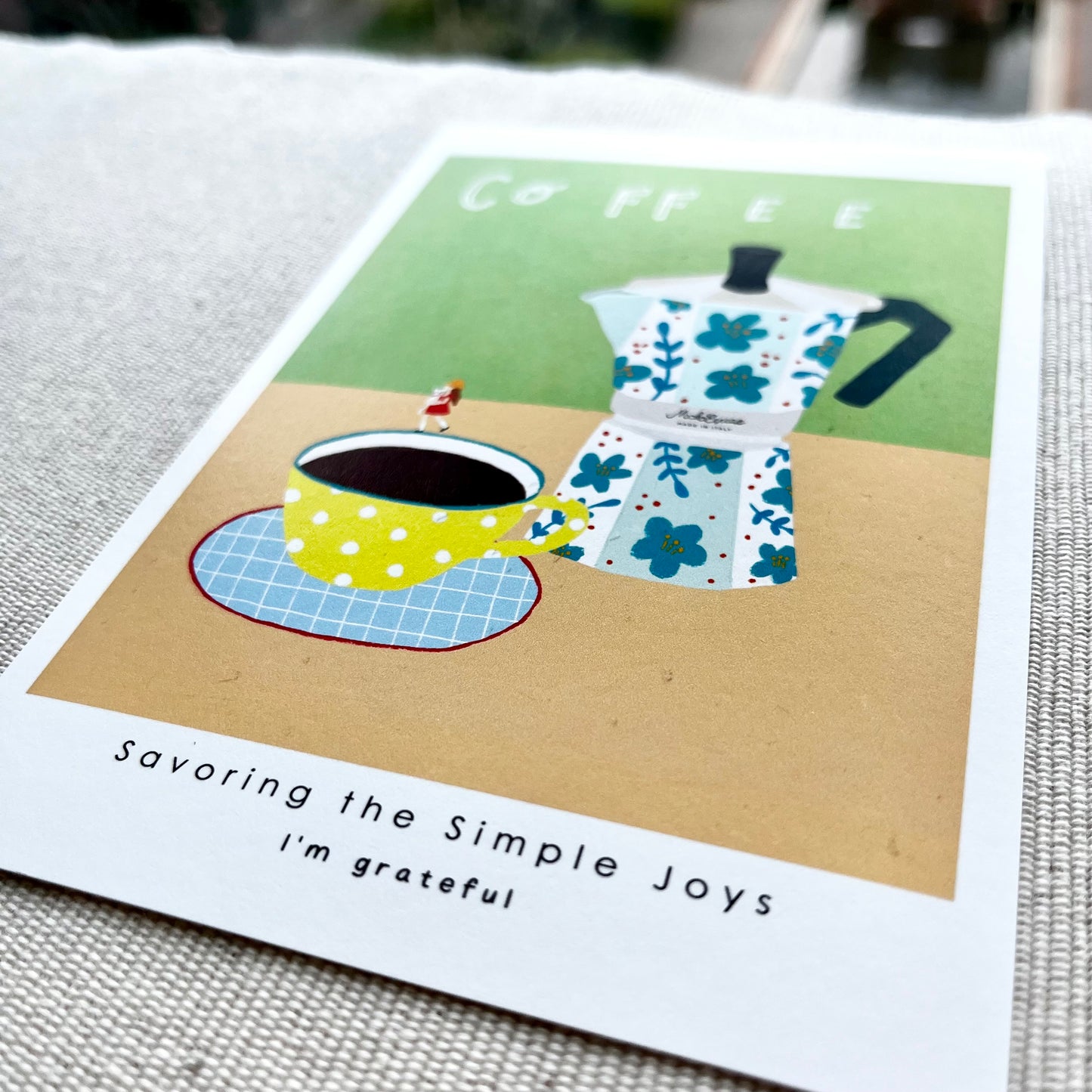 Thankful Table - Coffee Postcard