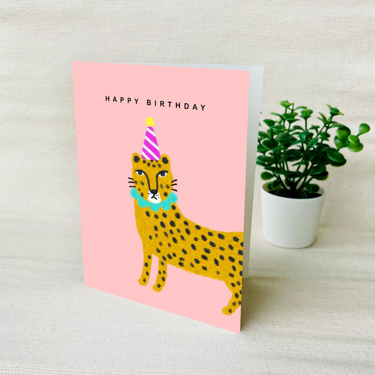 Party Animal Birthday Card - Cheetah