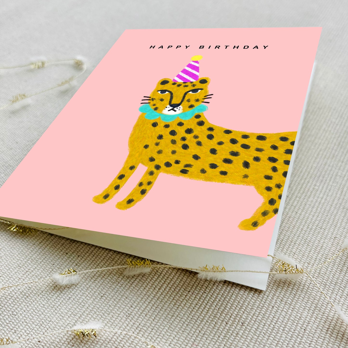 Party Animal Birthday Card - Cheetah