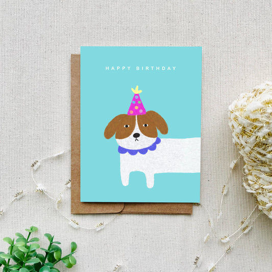 Party Animal Birthday Card - Dog