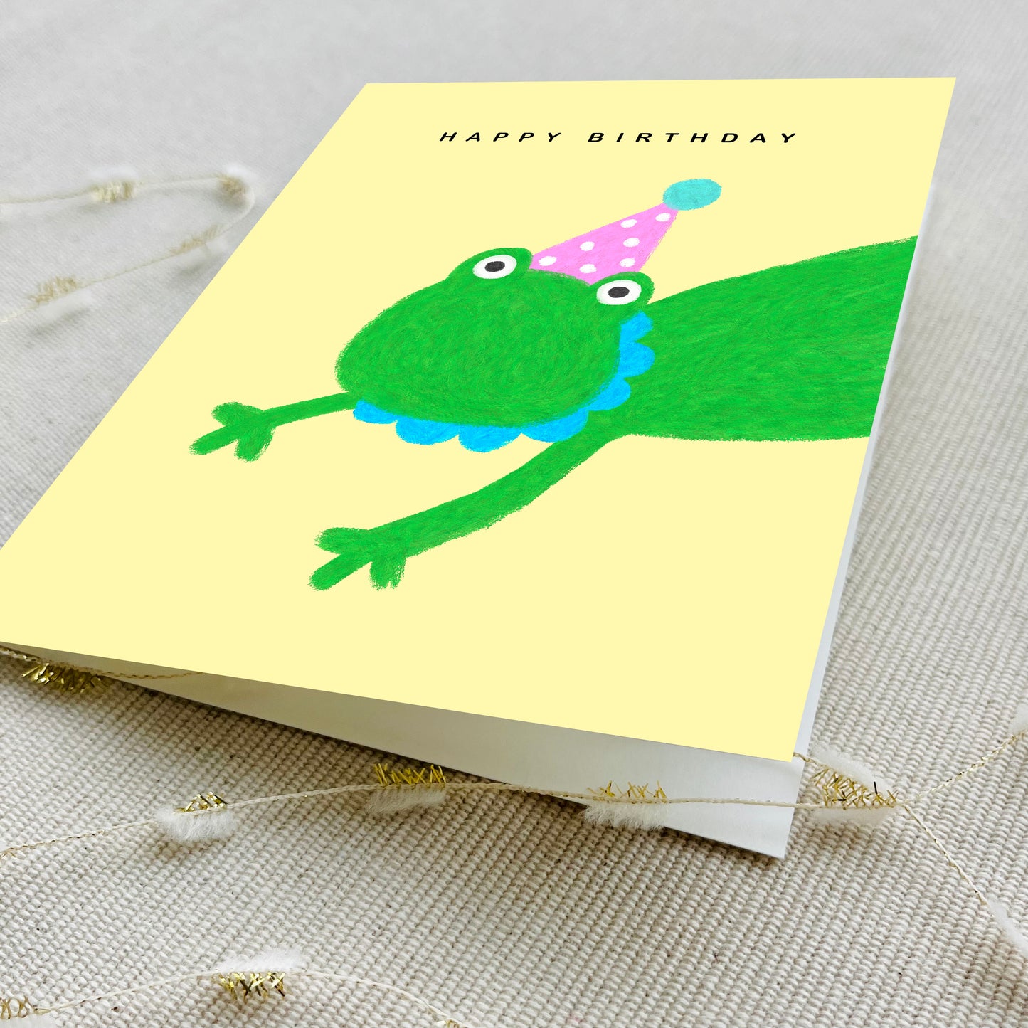 Party Animal Birthday Card - Frog