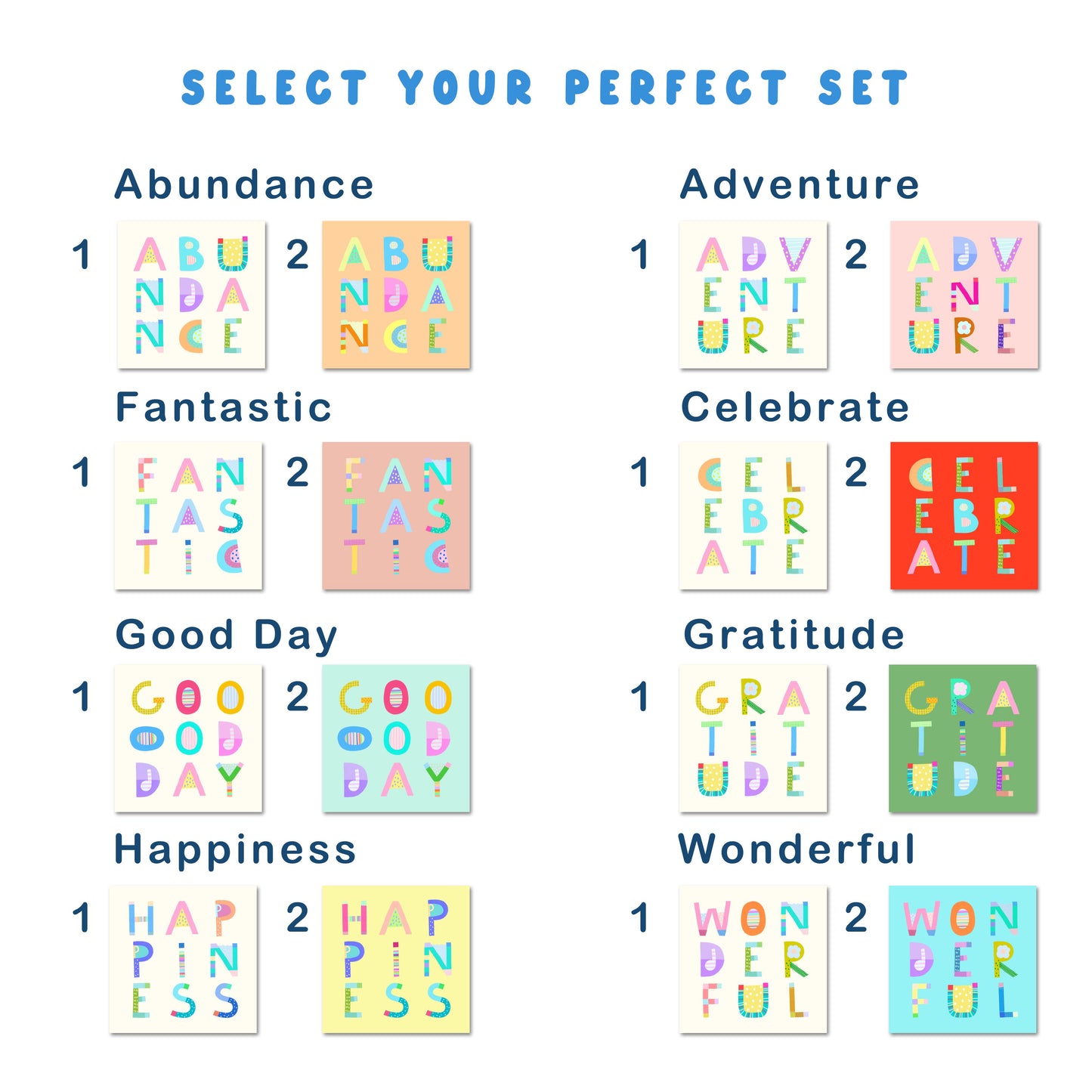 Pick Pop Prints - 3 Cards