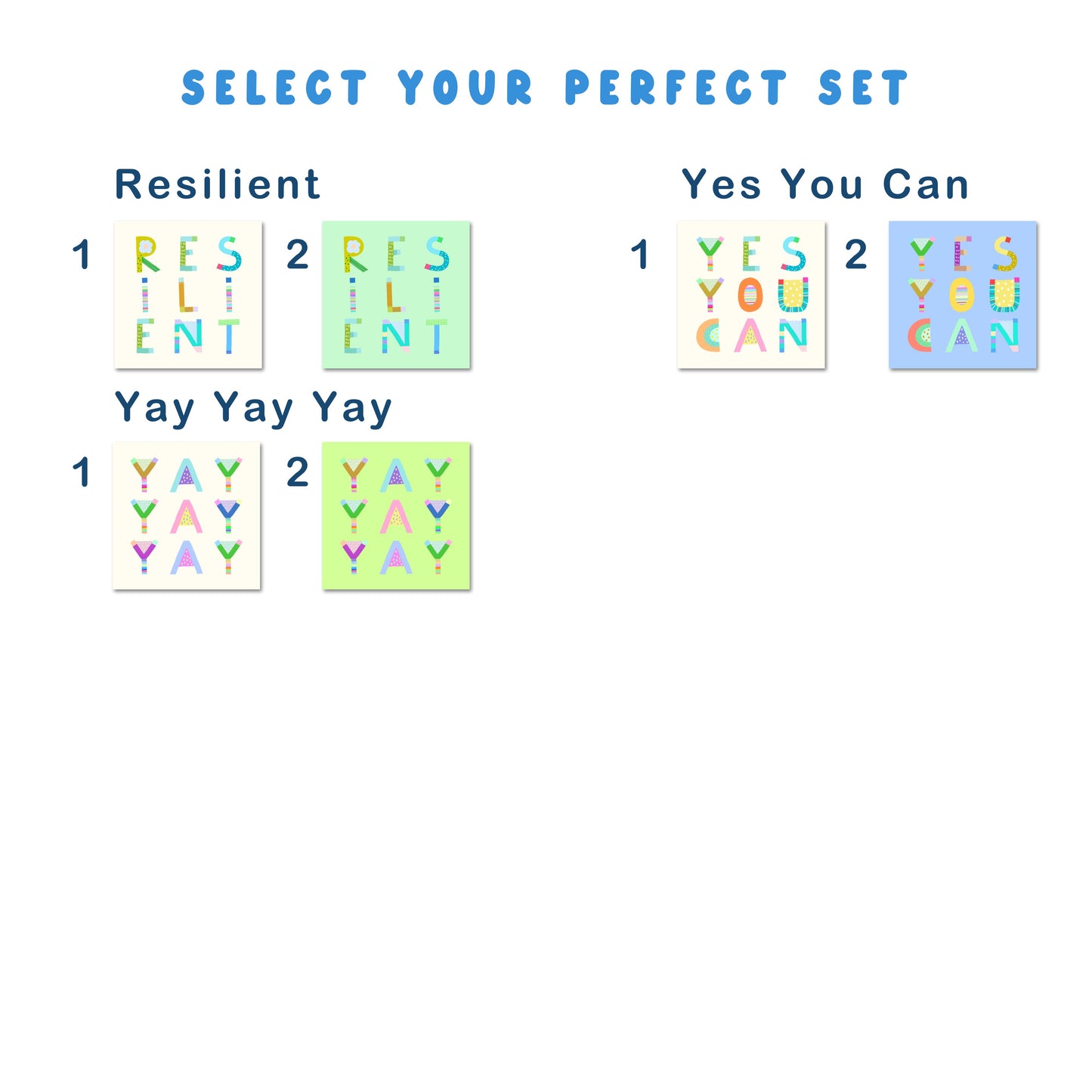 Pick Pop Prints - 3 Cards