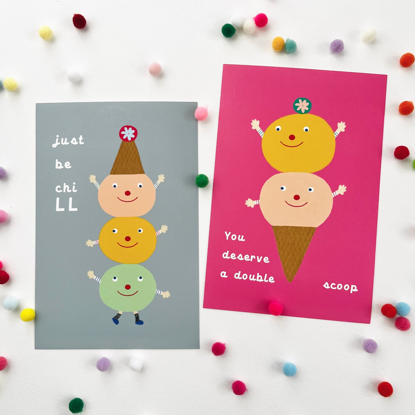 You Deserve a Double Scoop – haPPy scOOp Postcard