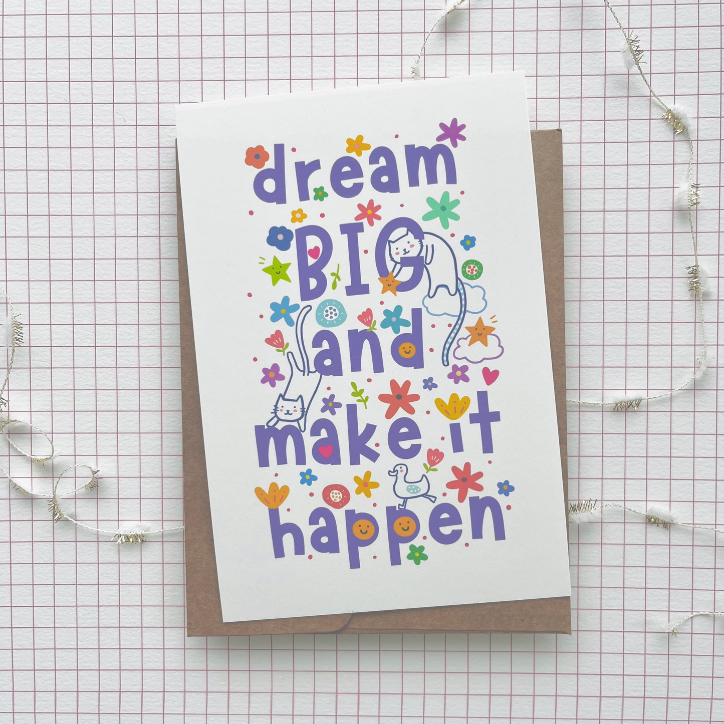 Dream Big (Purple) - Postcard