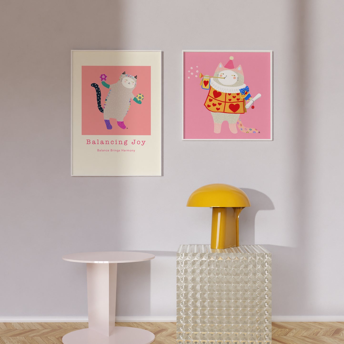 Feline in Wonderland - Square Poster