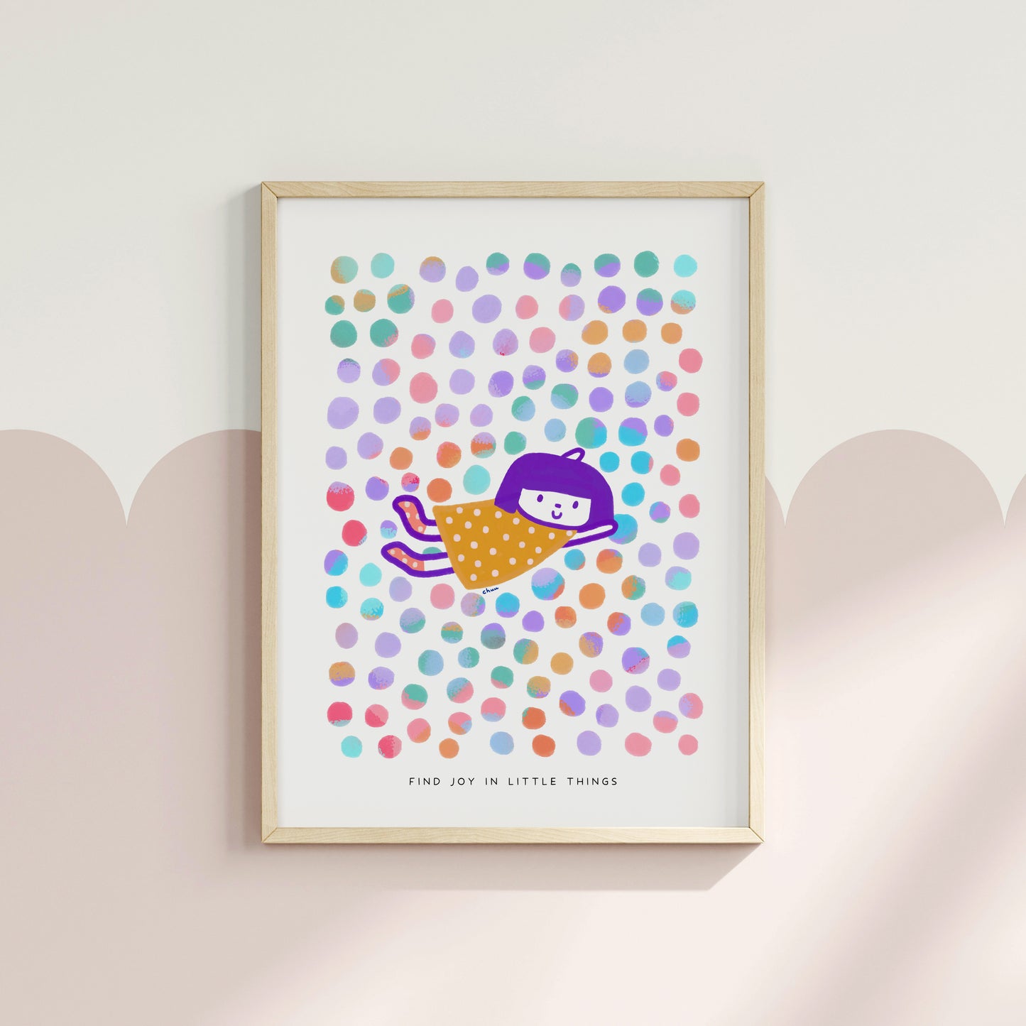 Find Joy in Little Things Poster | Inspirational and Cheerful Art