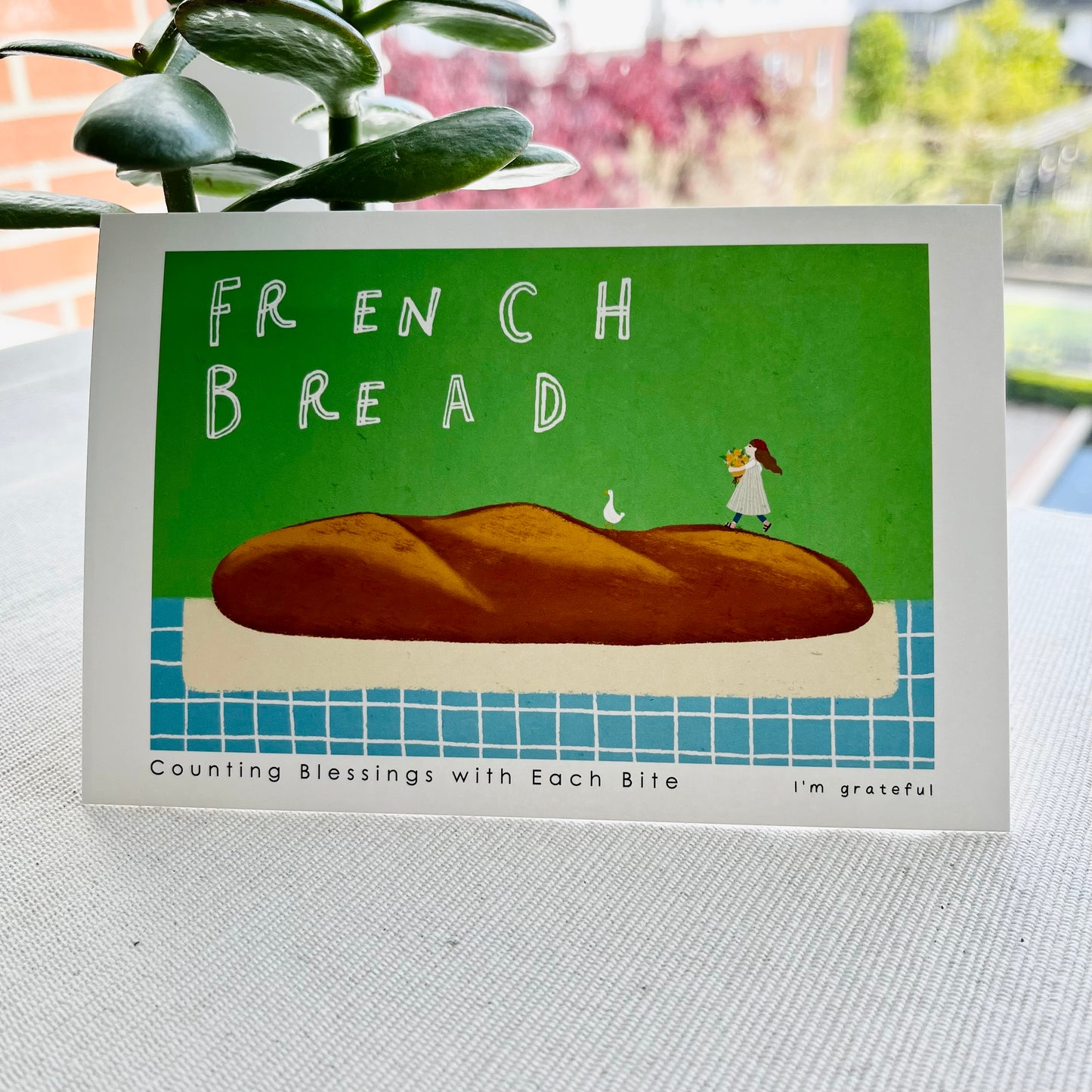 Thankful Table - French Bread Postcard
