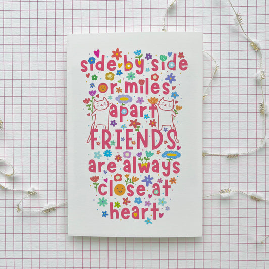 Friendship (Pink) - Postcard