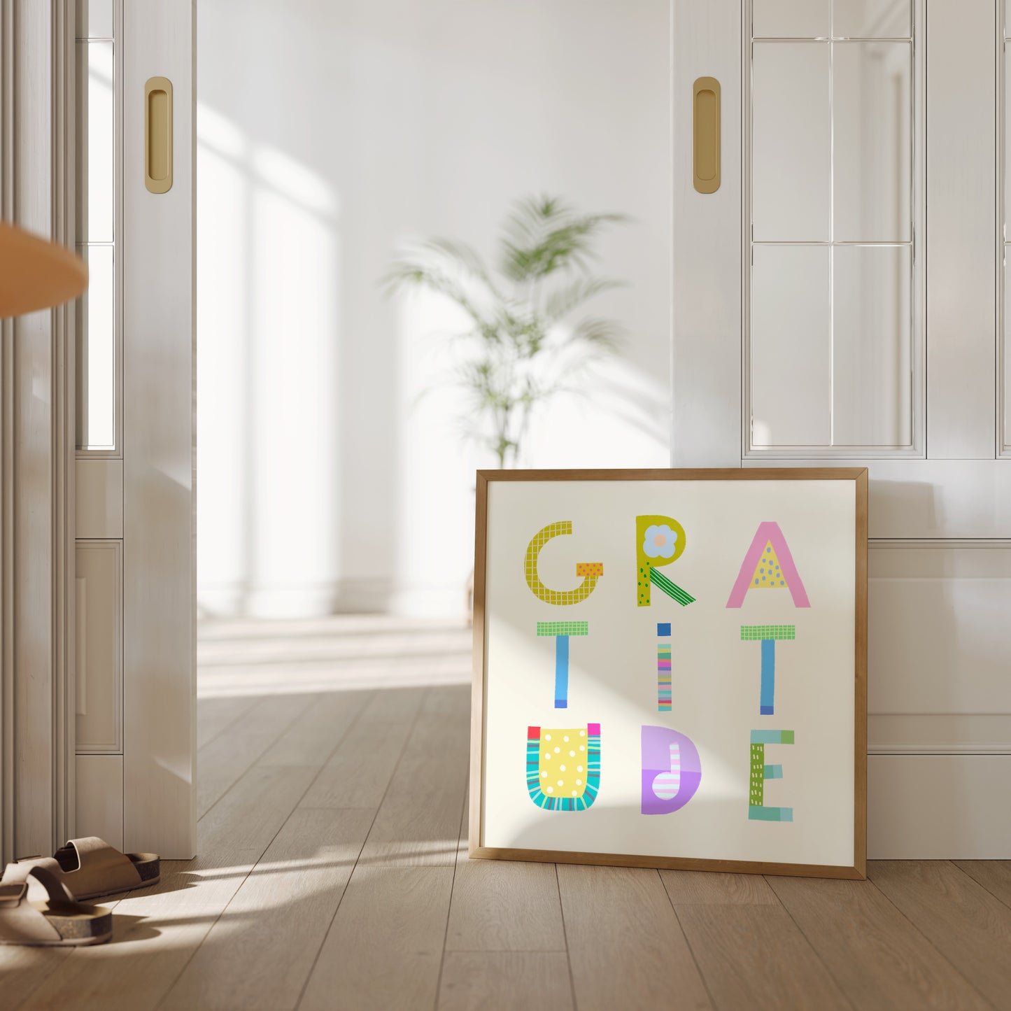 Gratitude Poster (Cream White) – Pick Pop Prints