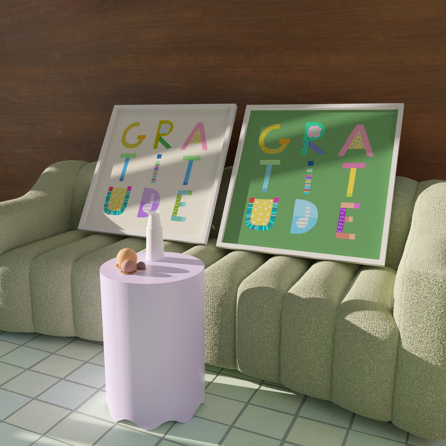 Gratitude Poster (Cream White) – Pick Pop Prints
