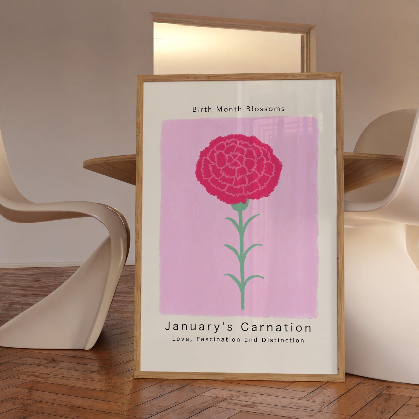 January's Carnation - Poster