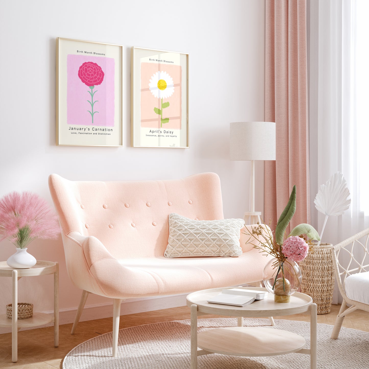 January's Carnation - Poster