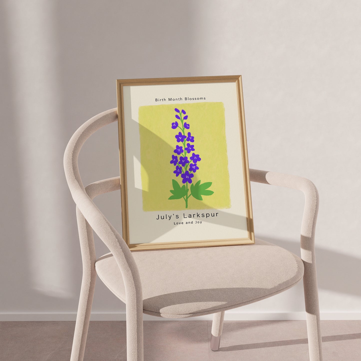 July's Larkspur - Poster