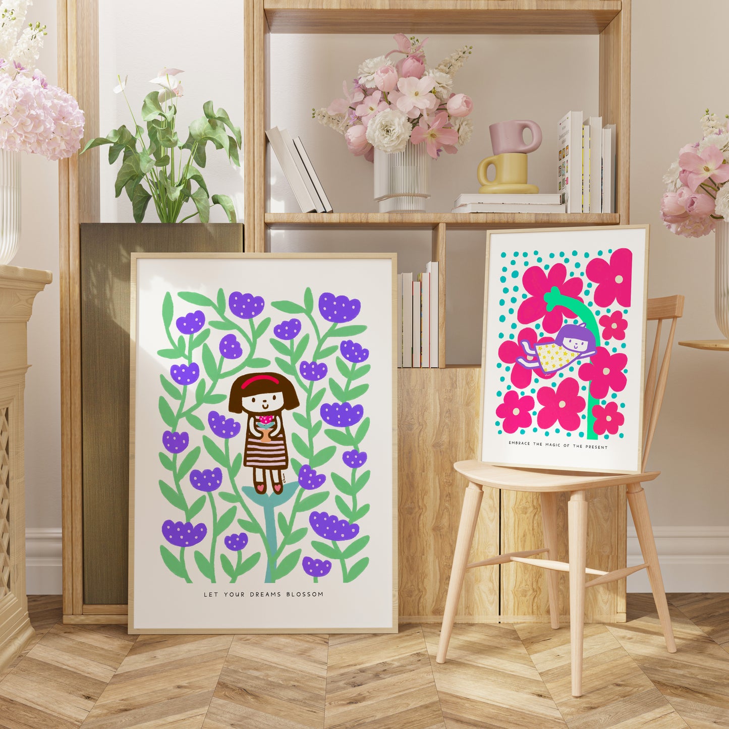 Let Your Dreams Blossom Poster | Inspirational and Cheerful Art