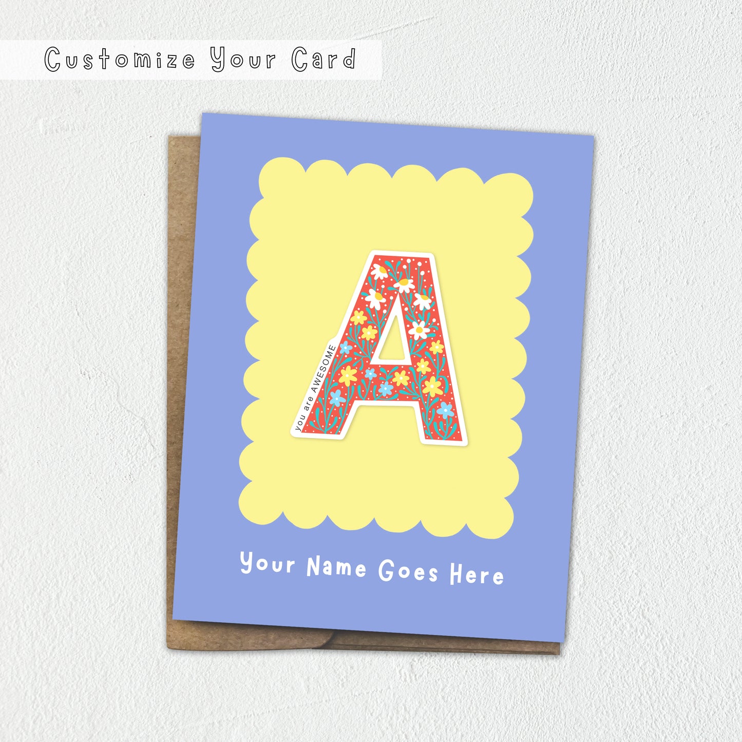 Customized Sticker Greeting Cards