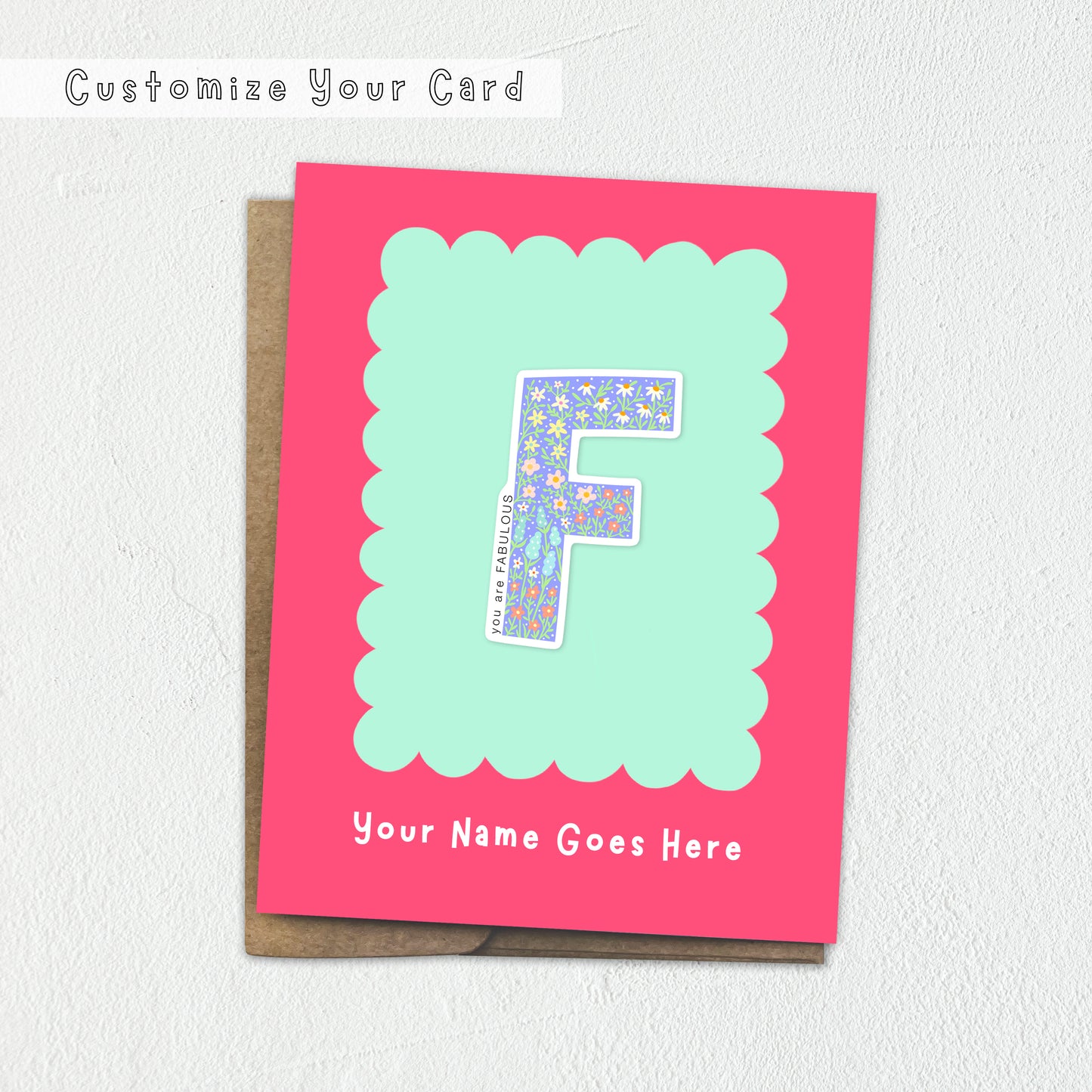 Customized Sticker Greeting Cards