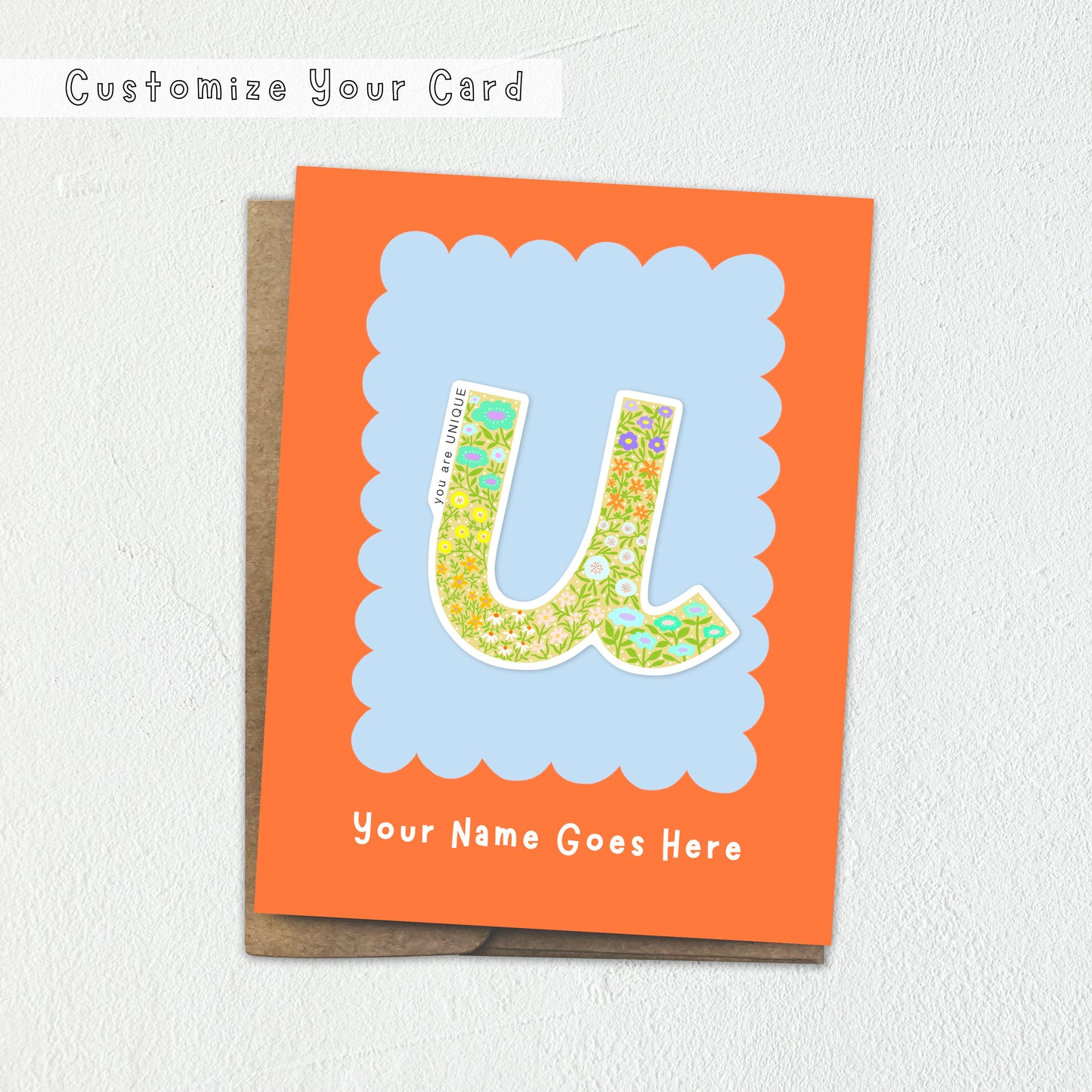 Customized Sticker Greeting Cards