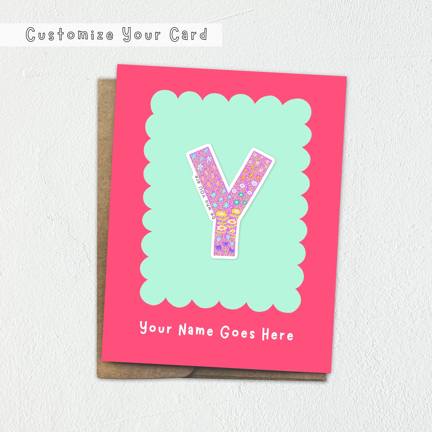 Customized Sticker Greeting Cards