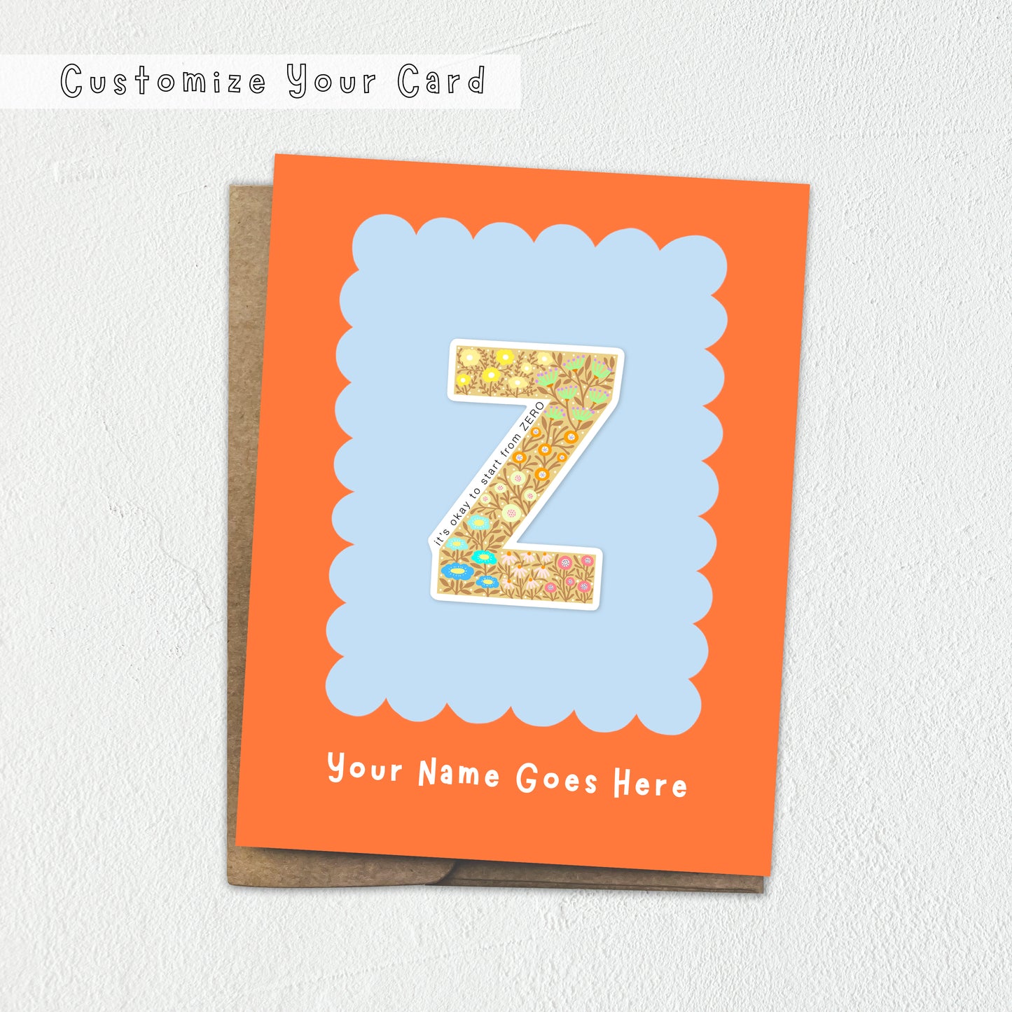 Customized Sticker Greeting Cards