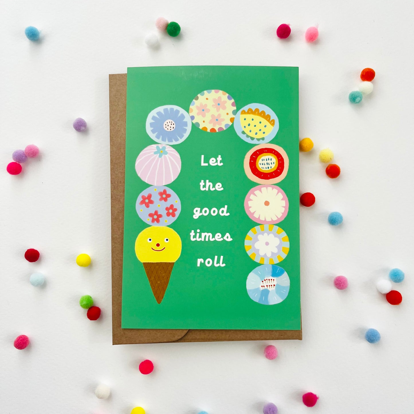 Let the Good Times Roll – haPPy scOOp Postcard