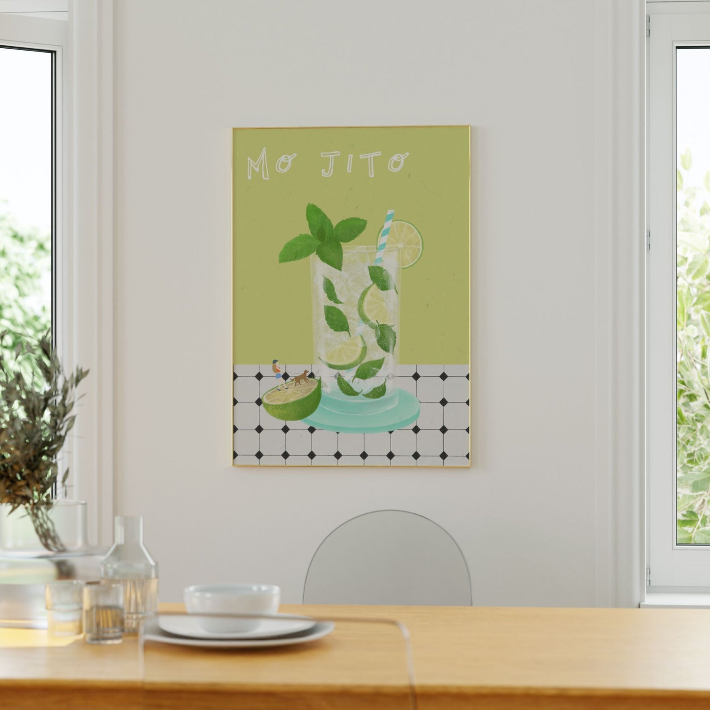 Mojito Poster Minimal Style Mockup Image 02