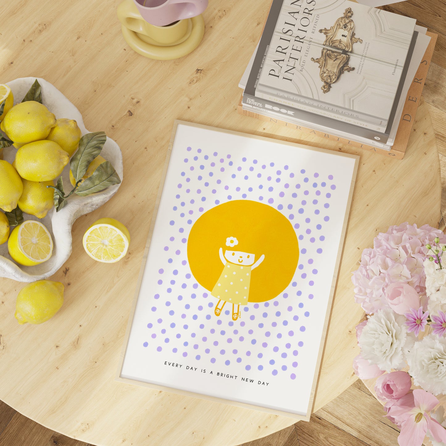 Every Day is a Bright New Day Poster | Inspirational and Cheerful Art